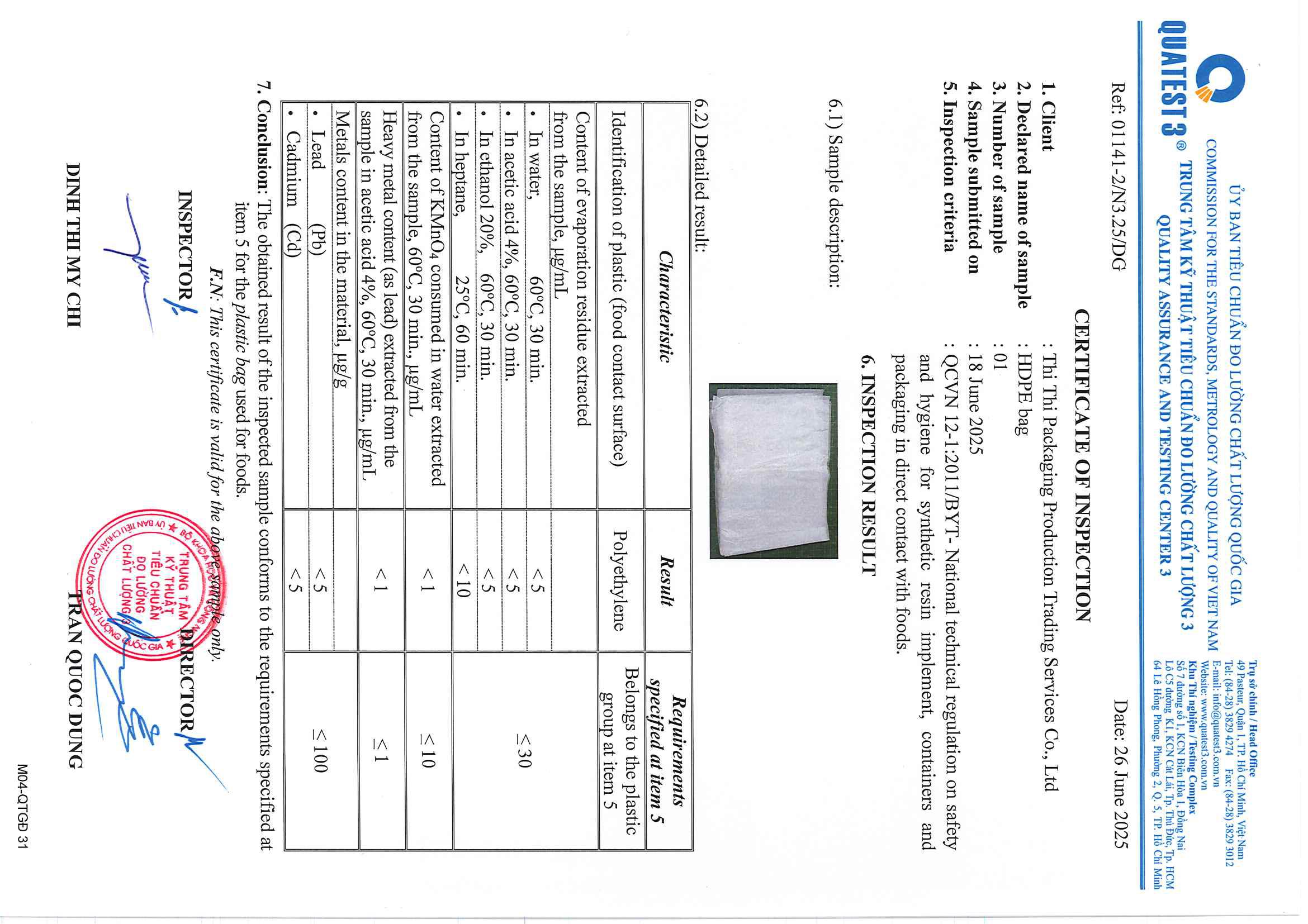 CÔNG TY TNHH SẢN XUẤT THƯƠNG MẠI DỊCH VỤ THI THI PACKAGING